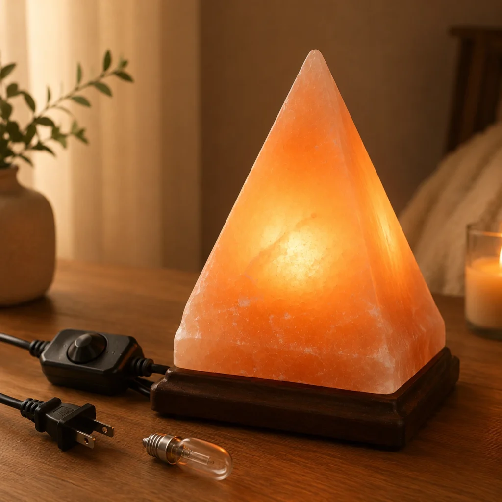 Geometric Pyramid Salt Lamp